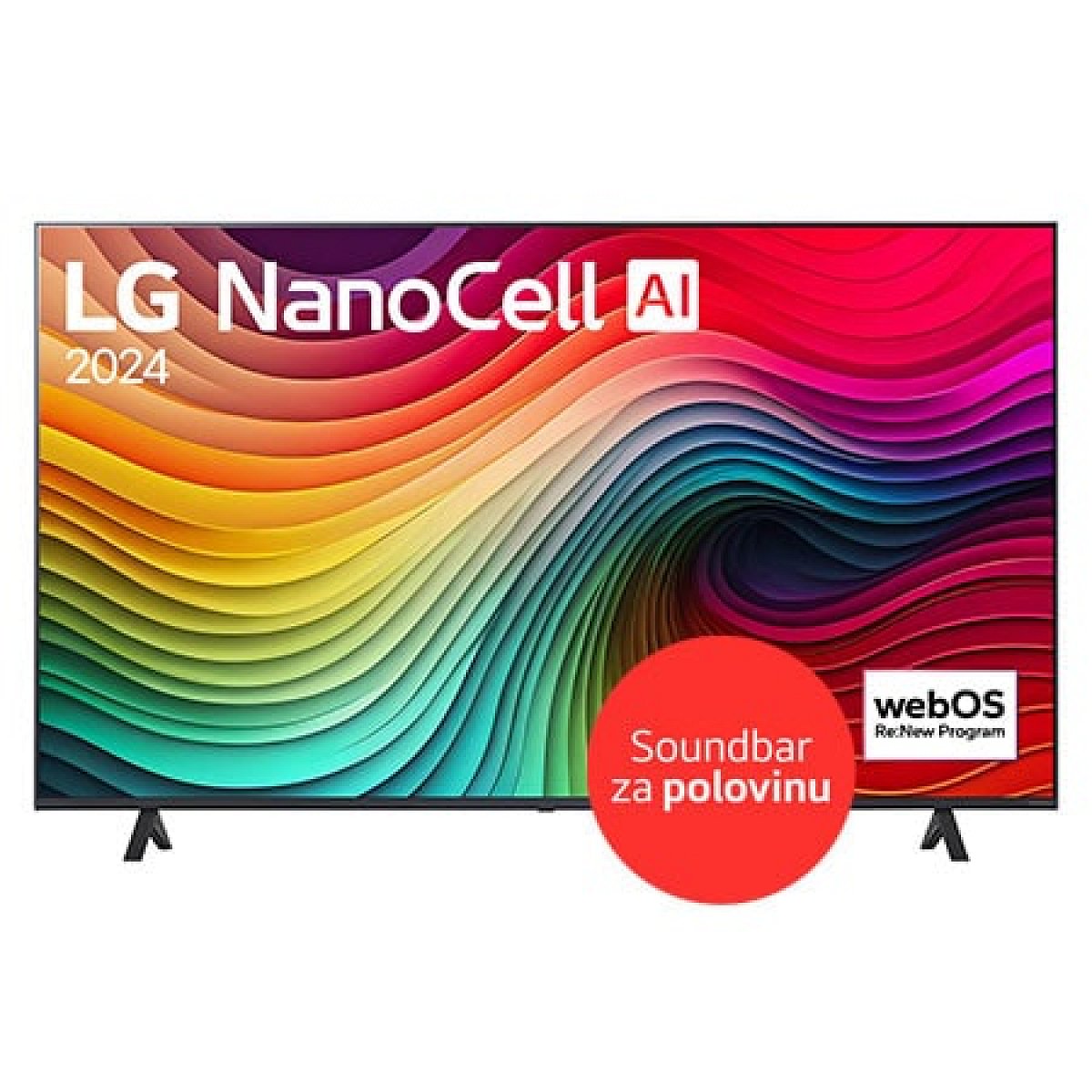 50"-LG NanoCell AI- NANO81- 4K Smart TV 2024