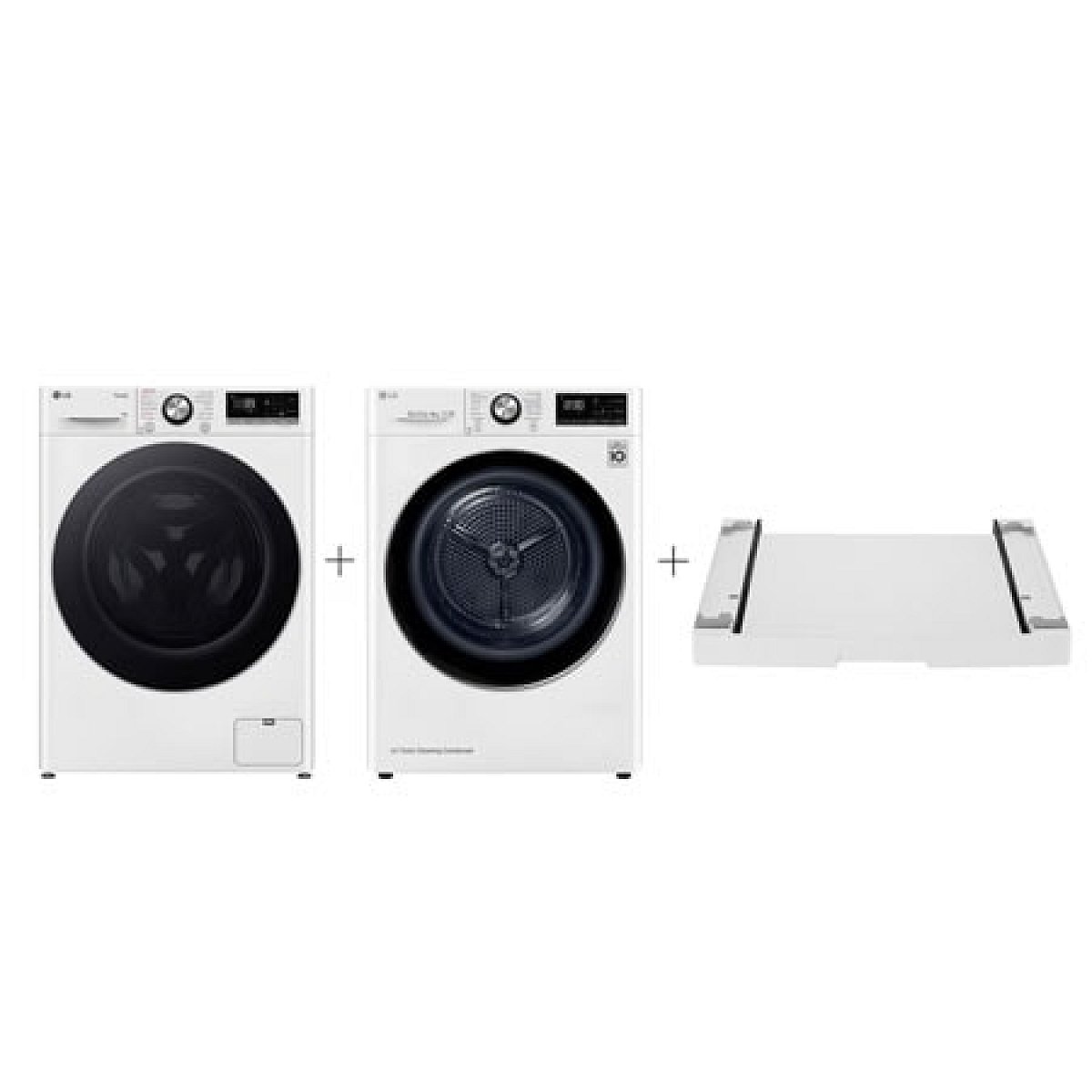 PRACÍ SET - LG Pračka FSR7A94WC + Sušička RC81V9AV2W + Výsuvný mezikus ZDARMA