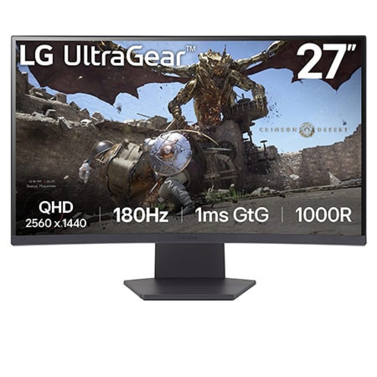 27" zakřivený herní monitor UltraGear™ 1000R - QHD, 1 ms (GtG), 180 Hz