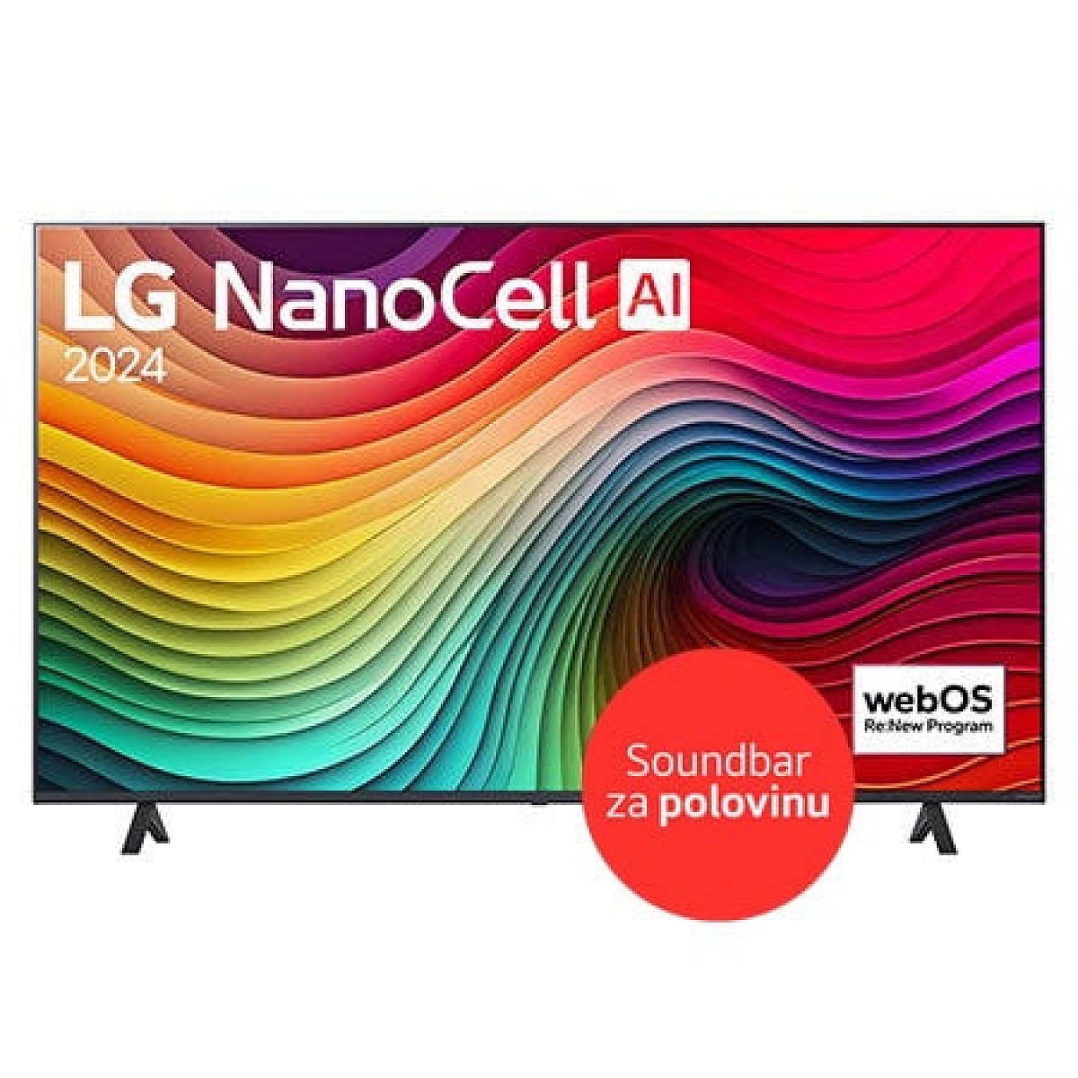 65"-LG NanoCell AI- NANO81- 4K Smart TV 2024