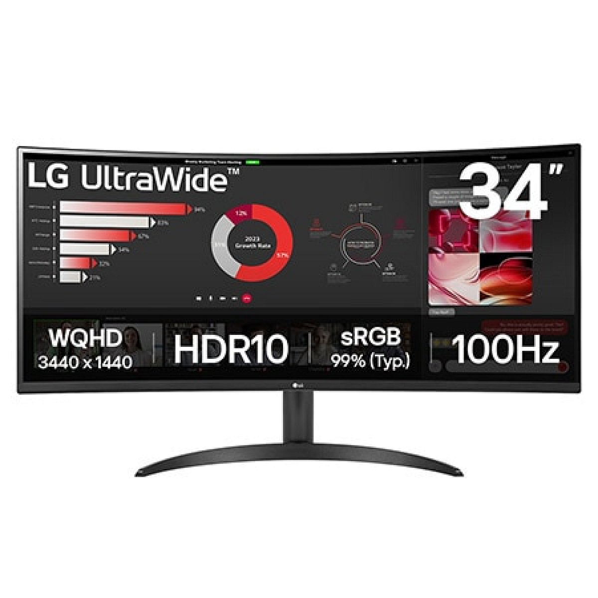 34"-Zakřivený monitor-UltraWide QHD