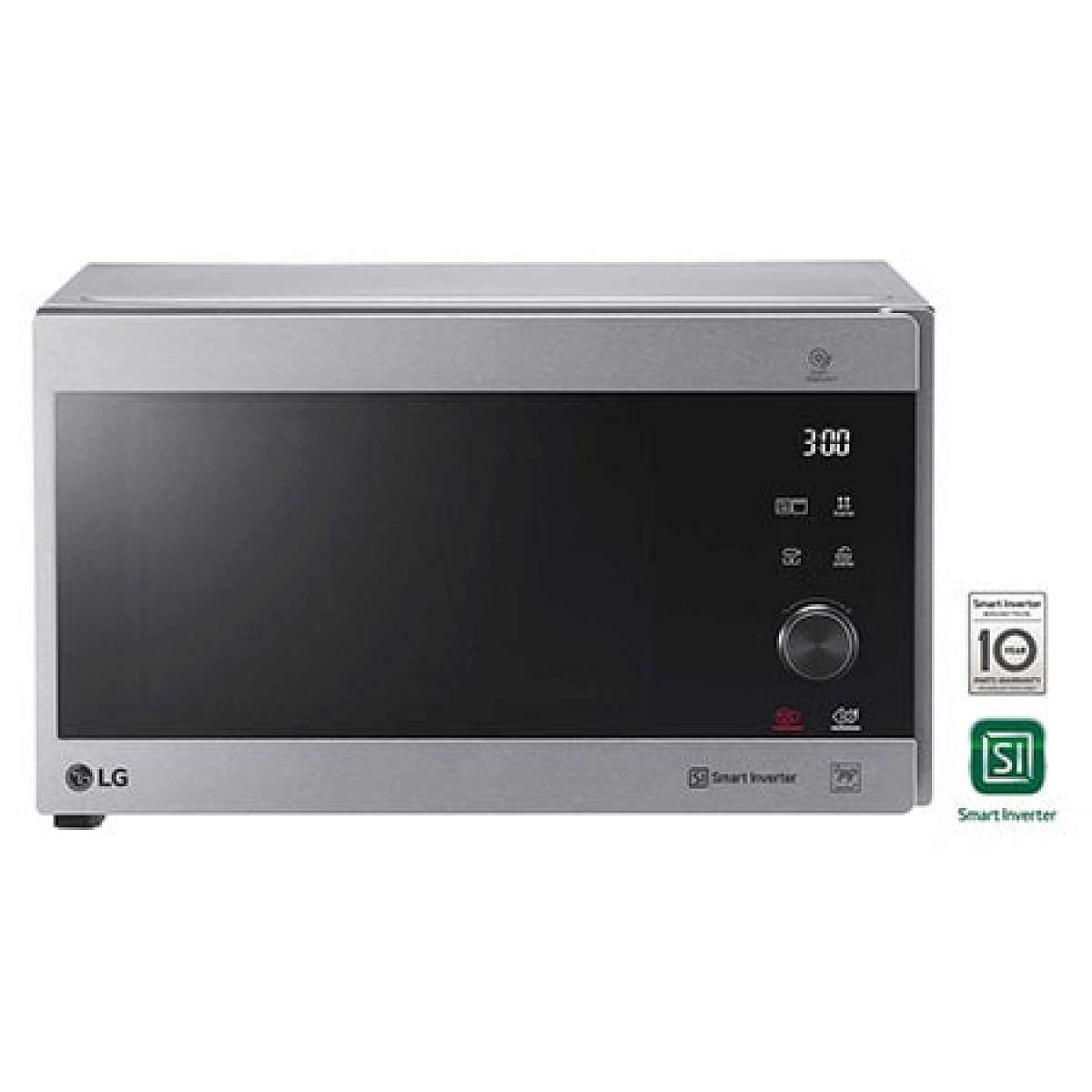 Mikrovlnná trouba s grilem - 25 l - Smart Inverter - EasyClean™-Nerez a kouřové sklo