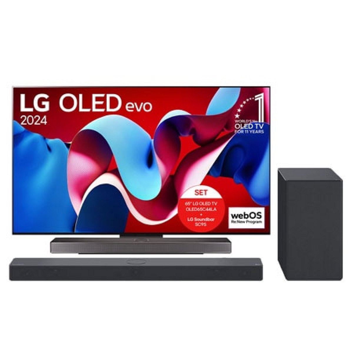 KINO SET - TV OLED65C44LA + Sound Bar SC9S
