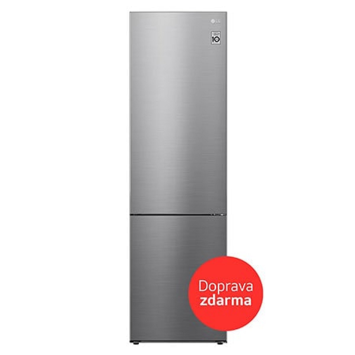 Kombinovaná chladnička LG - B - 384 l - Lineární kompresor - DoorCooling+™-Stříbrná