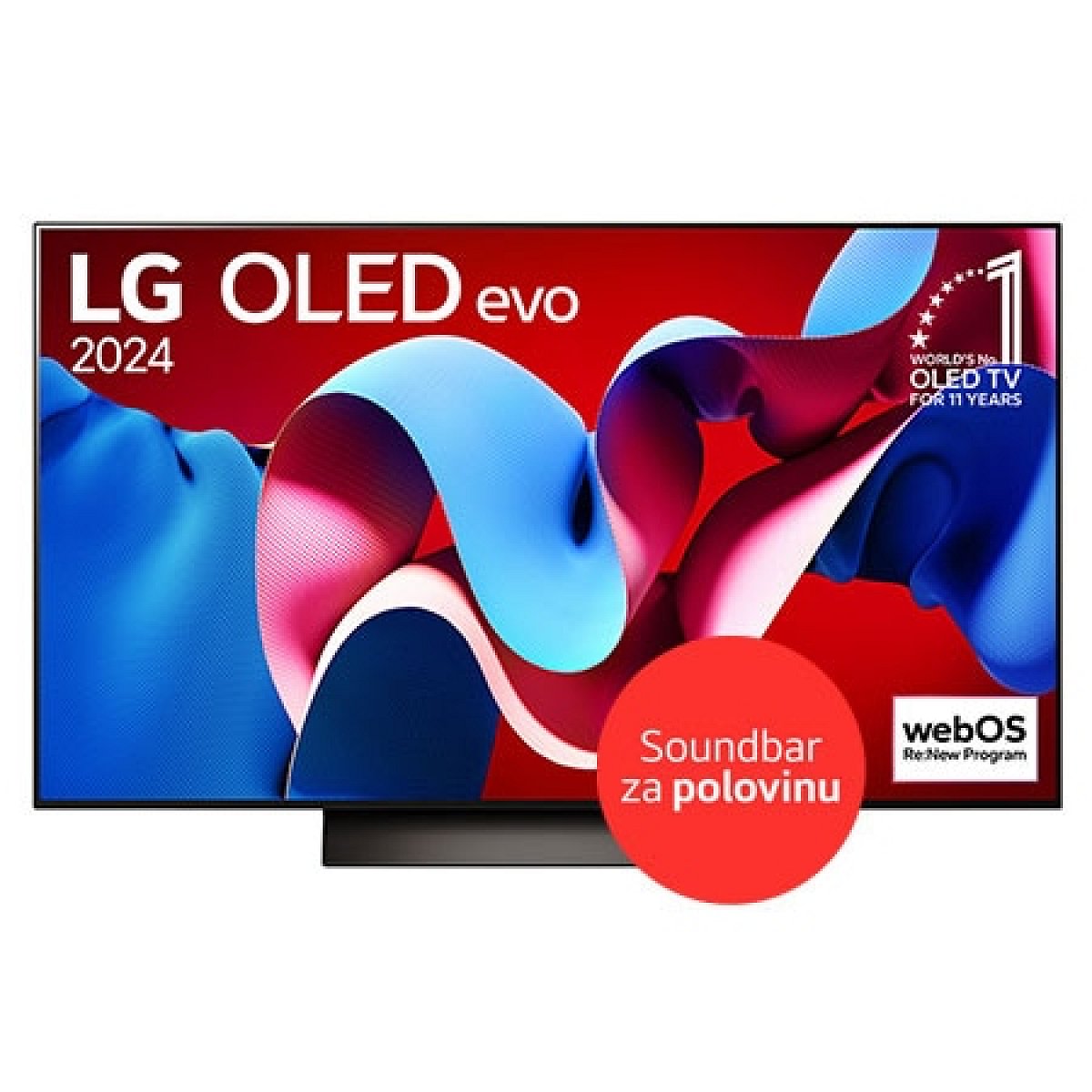 48" LG OLED evo AI C4 4K Smart TV OLED48C4