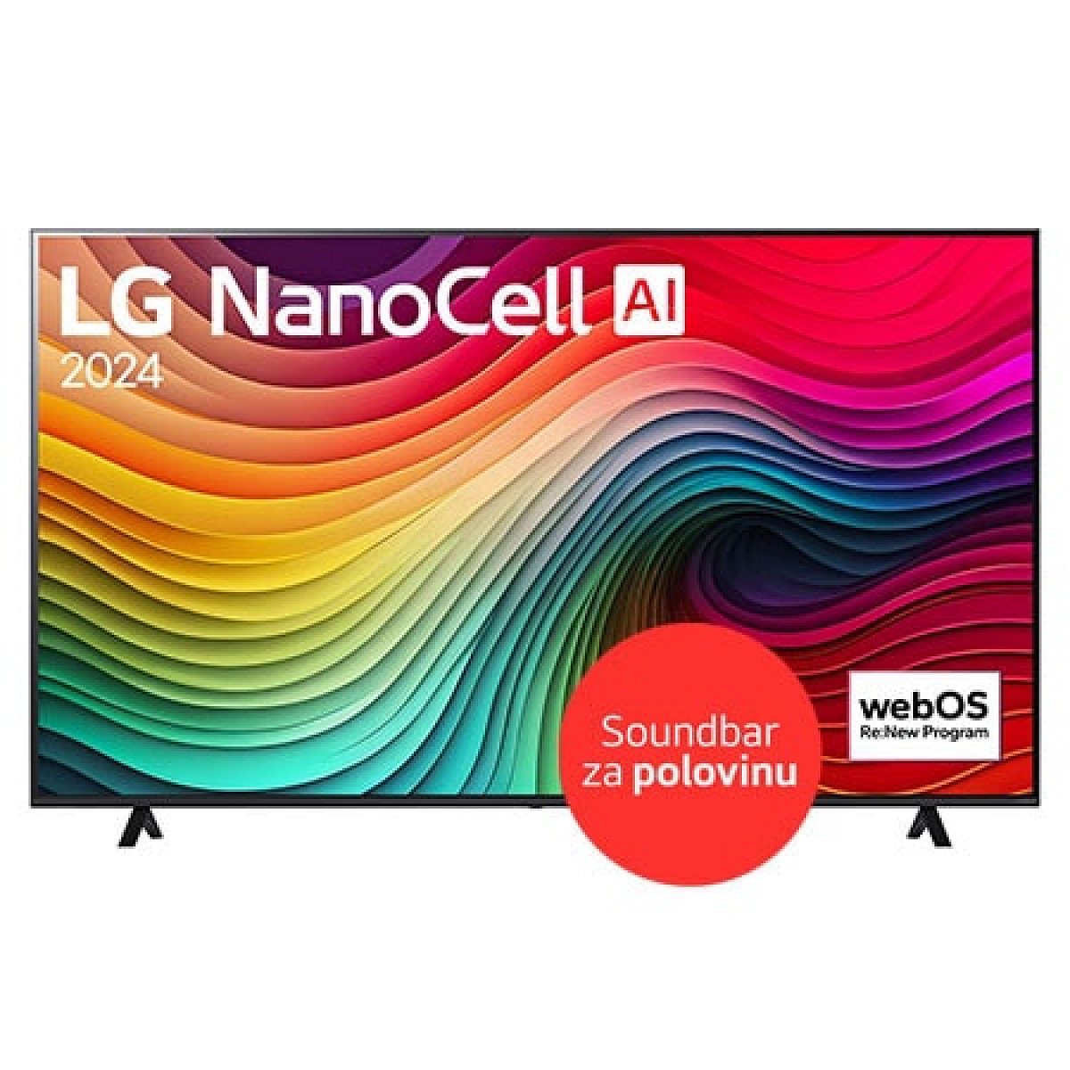 75"-LG NanoCell AI- NANO81- 4K Smart TV 2024